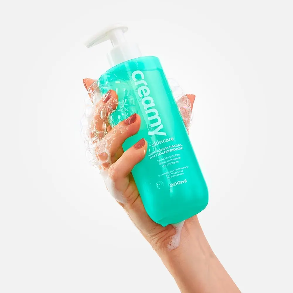 Creamy Limpador Facial Antioleosidade com Ácido Salicílico 2% 300ml