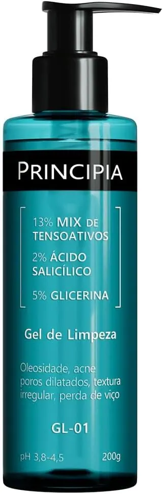 Principia Gel de Limpeza Facial GL-01 200g - 2% Ácido Salicílico + Glicerina