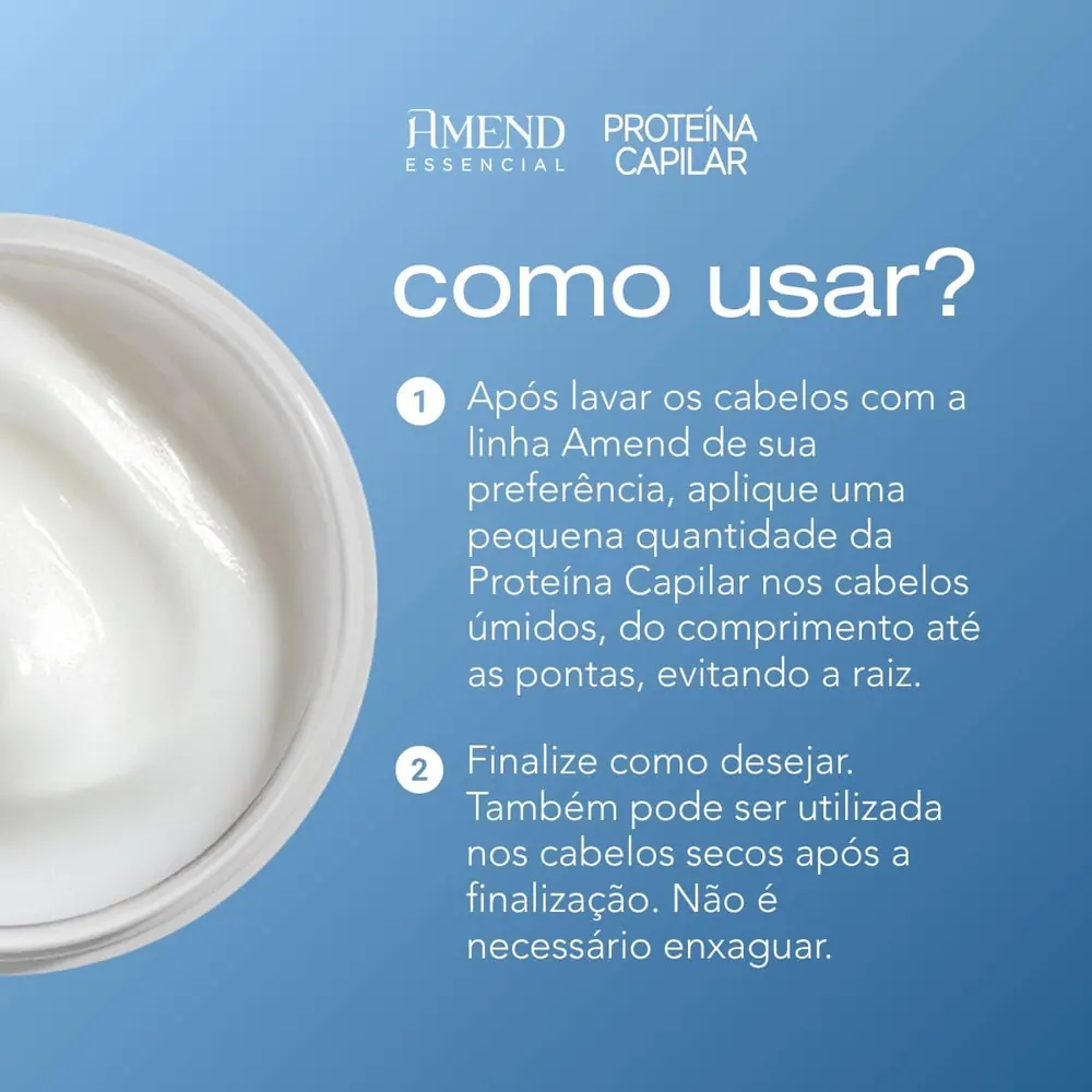 Amend Essencial Proteína Capilar Leave-In FortiProtein 100g
