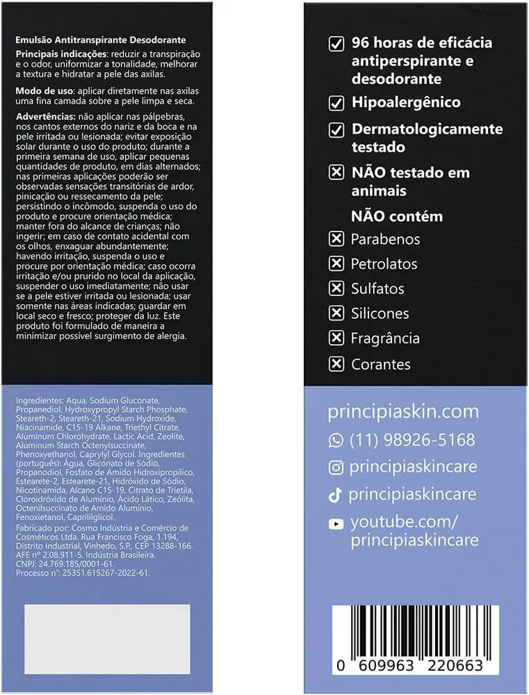 Principia AD-01 Desodorante Antitranspirante