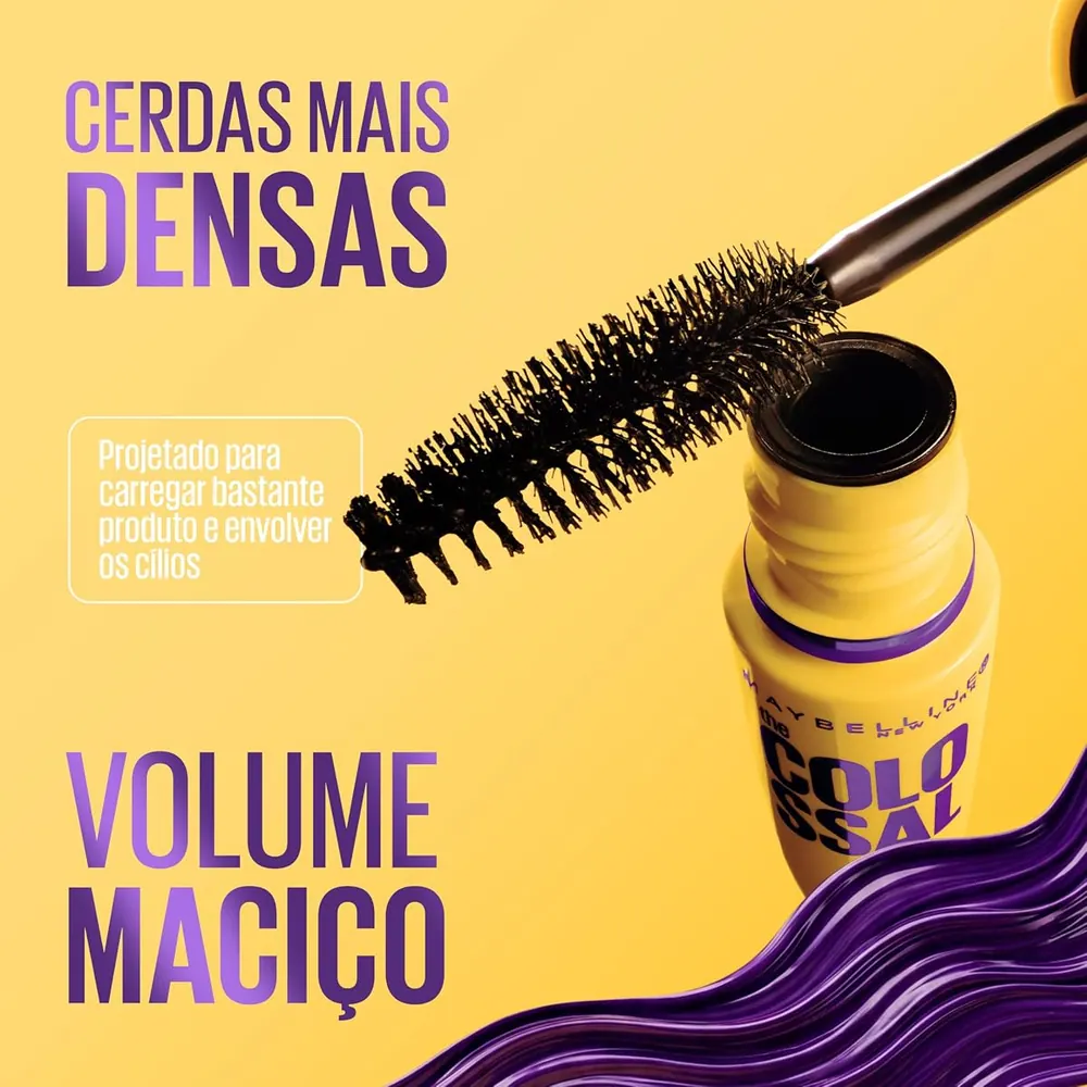 Maybelline The Colossal Volum' Express Máscara de Cílios Lavável Preto 8ml