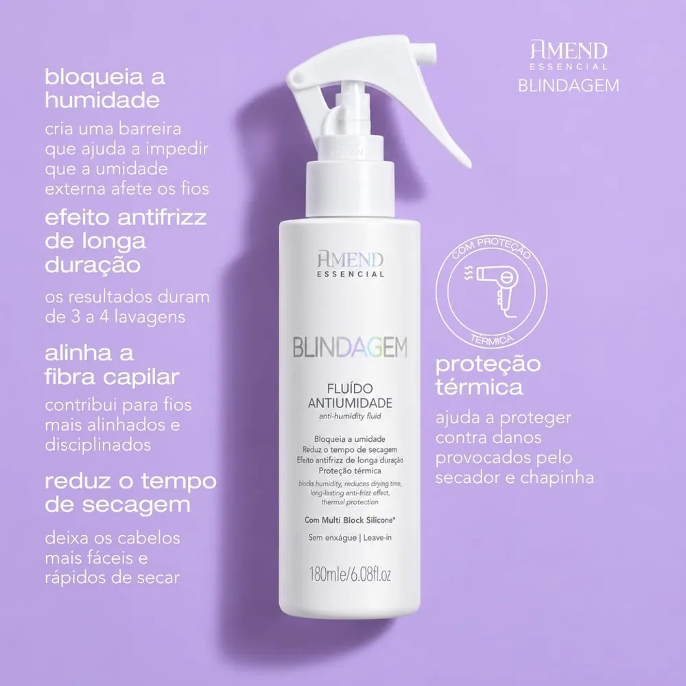 Amend Essencial Fluido Antiumidade Blindagem 180ml