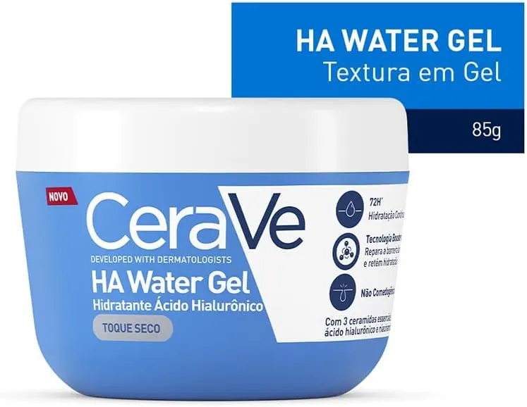CeraVe HA Water Gel Hidratante Facial Toque Seco 85g