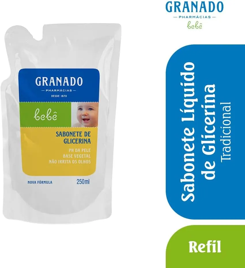 Granado Bebê Sabonete Líquido Glicerinado Tradicional - Refil 250ml