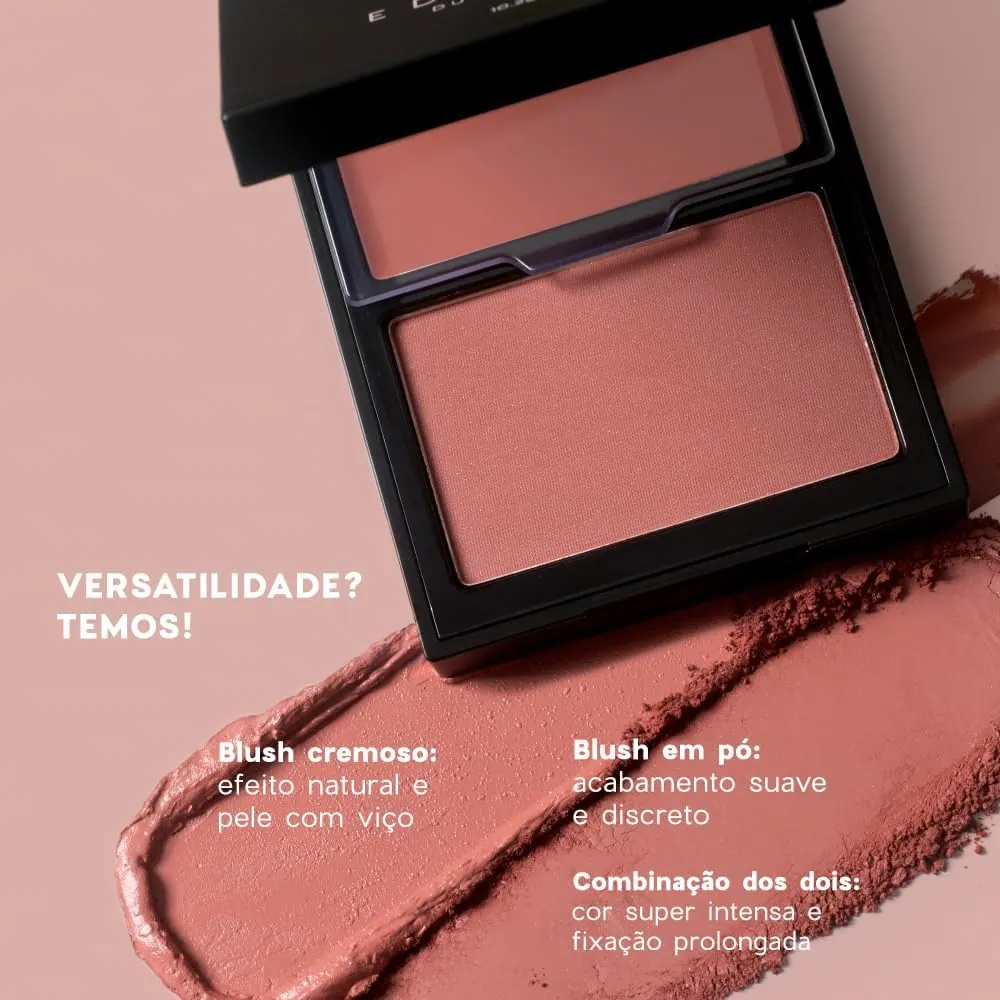 Océane Edition Duo Blush Cremoso e em Pó Rosy Paint (Nude) 10,2g