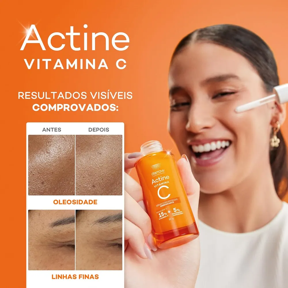 Darrow Actine Sérum Vitamina C 15% com Niacinamida 30ml