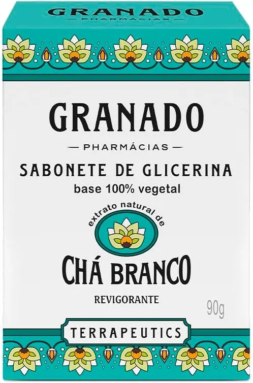 Granado Sabonete em Barra Terrapeutics Chá Branco - Kit 12 x 90g