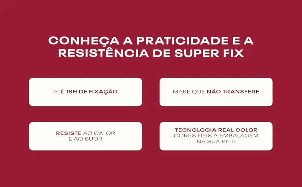 Super Fix: maquiagem de alta resistência