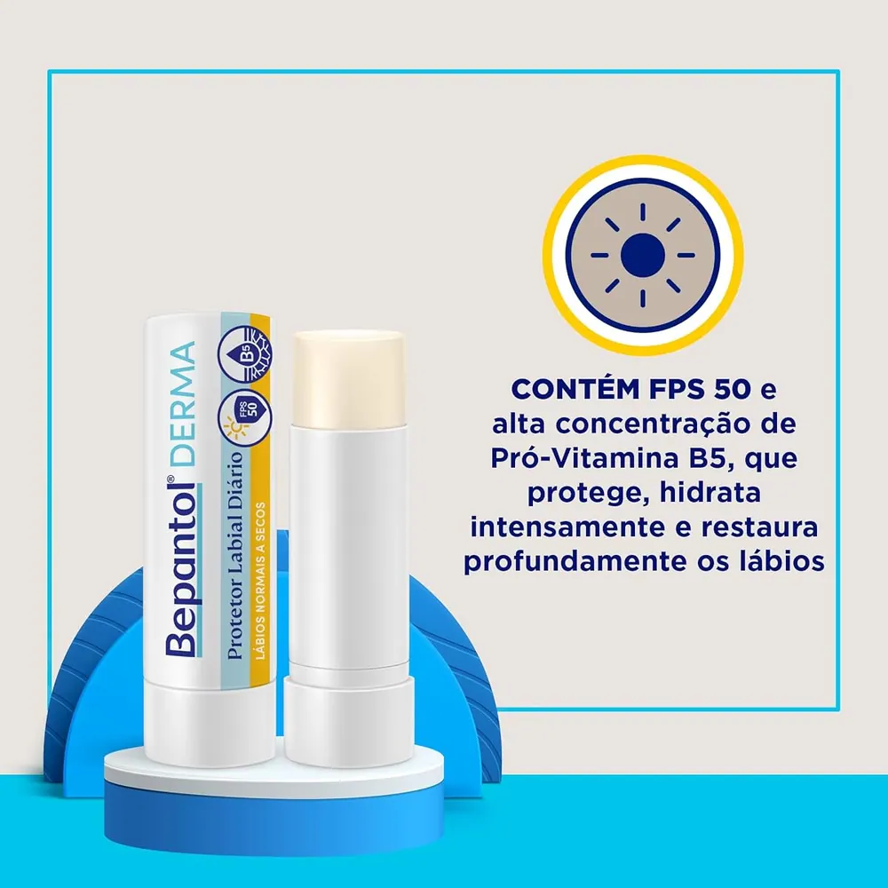 Bepantol Derma Protetor Labial Hidratante Diário FPS 50 4,5g