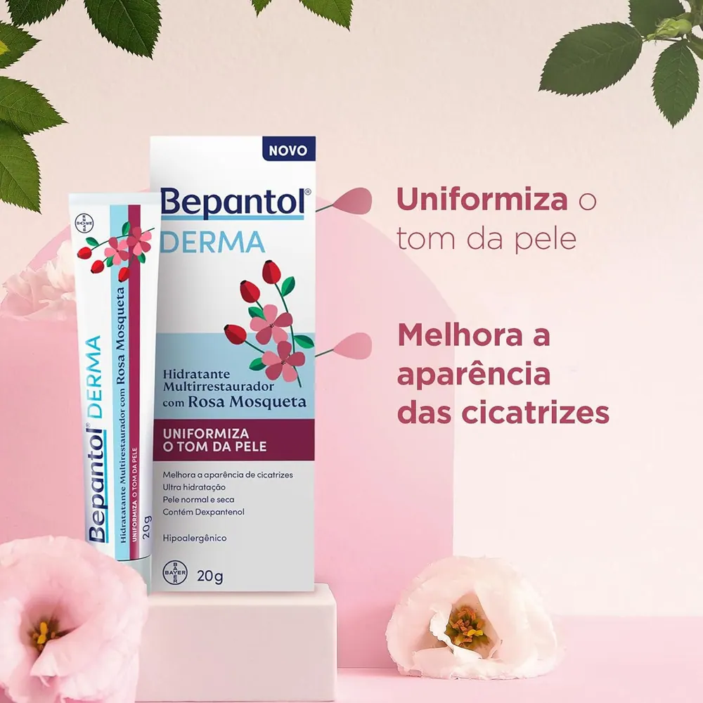 Bepantol Derma Rosa Mosqueta Hidratante Multirrestaurador 20g