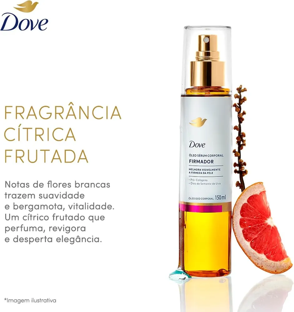 Dove Óleo Sérum Corporal Firmador Pró-Colágeno e Semente de Uva 150ml