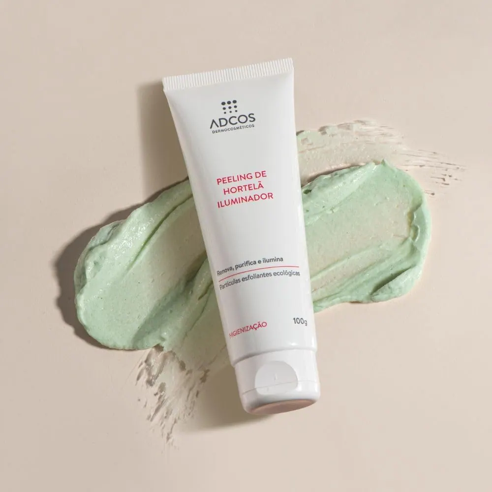 Adcos Peeling de Hortelã Iluminador Esfoliante Facial
