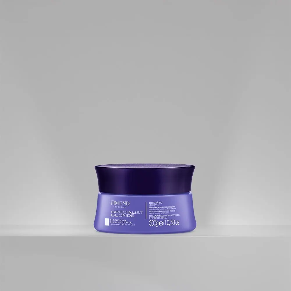 Amend Specialist Blonde Máscara Matizadora com Extrato de Mirtilo 300g