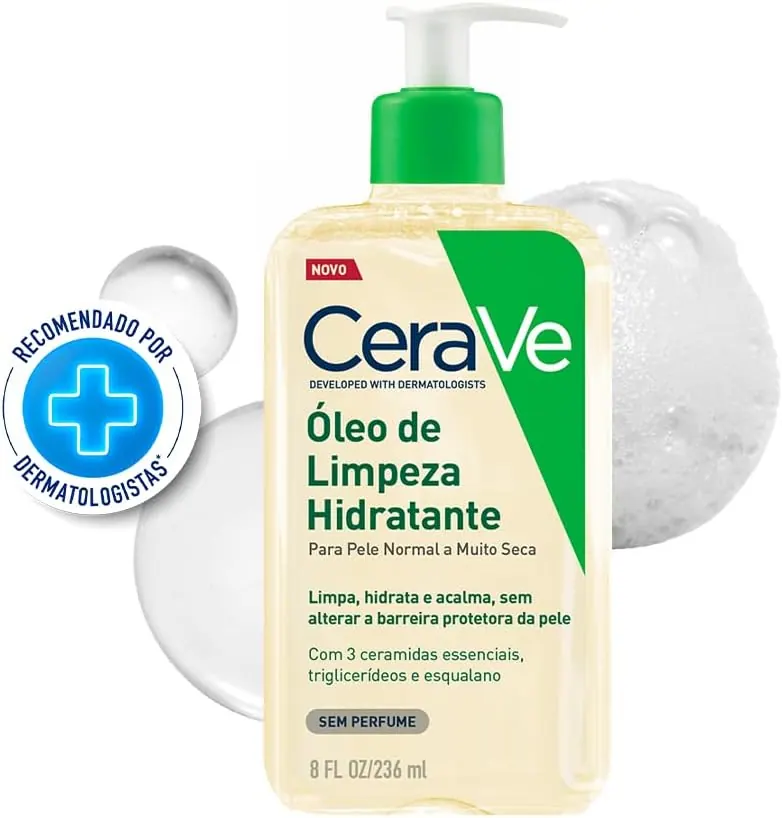 CeraVe Óleo de Limpeza Hidratante para Banho 236ml