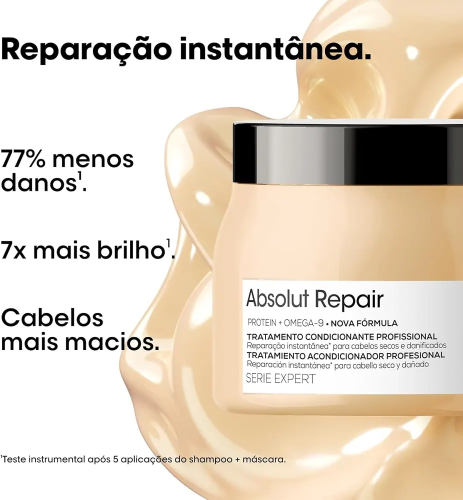 L'Oréal Professionnel Absolut Repair Máscara Capilar para Cabelos Secos e Danificados