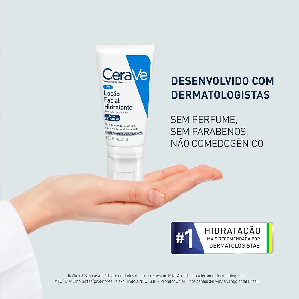 CeraVe Loção Facial Hidratante PM com Ceramidas 52ml
