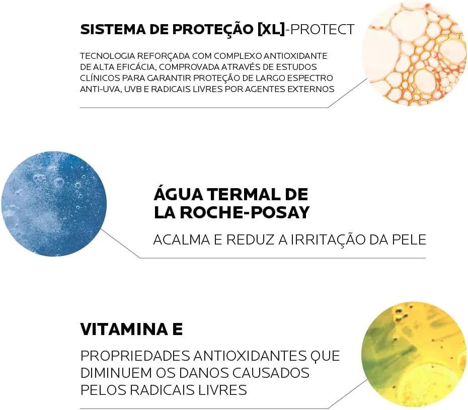 La Roche-Posay Anthelios XL Protect Protetor Solar Facial Gel Creme FPS 60 Sem Cor 40g