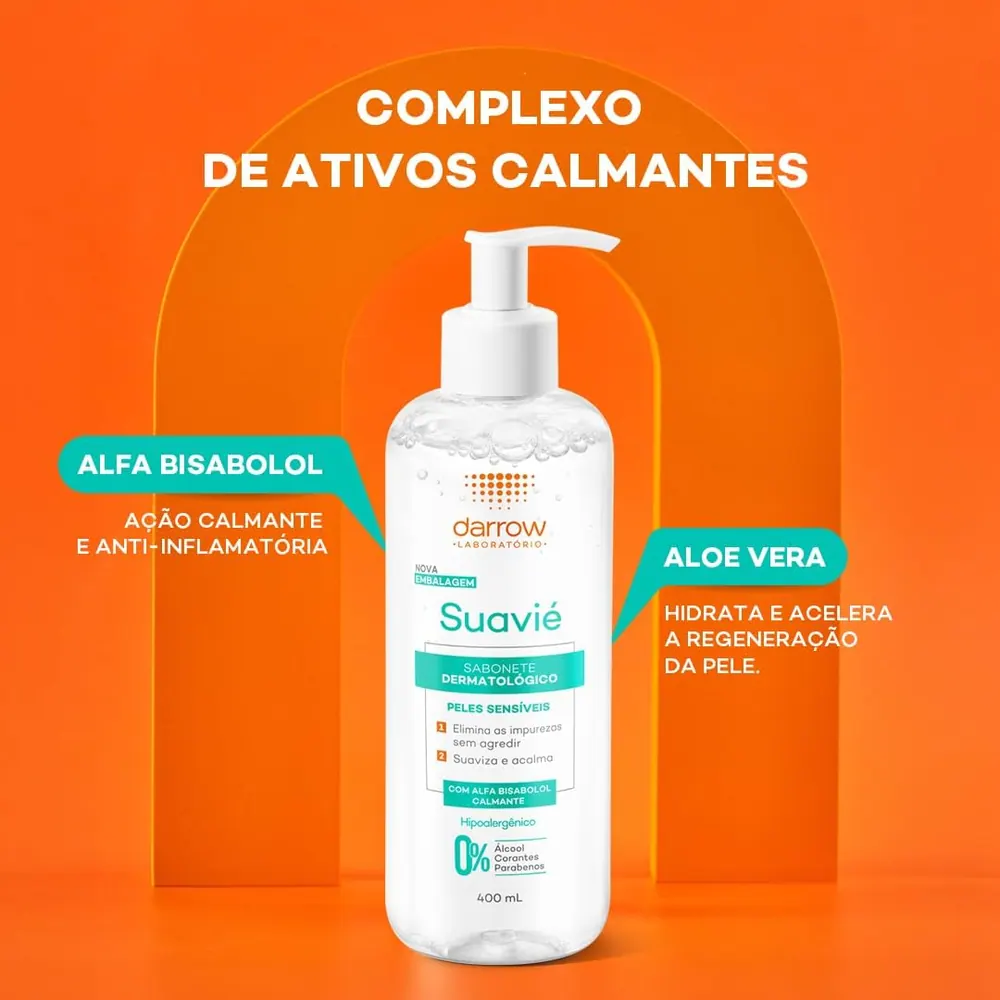 Darrow Suavié Sabonete Líquido Pele Sensível 400ml