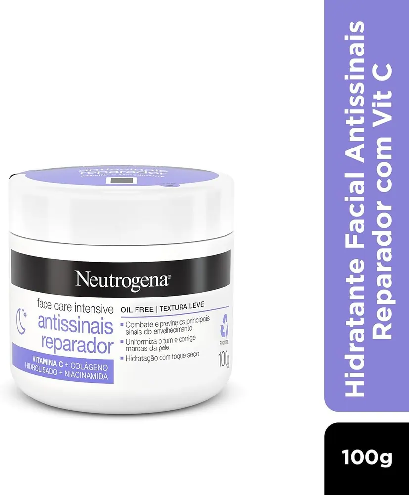 Neutrogena Face Care Intensive Antissinais Reparador 100g