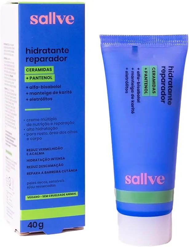 Sallve Hidratante Reparador com Ceramidas e Pantenol 40g