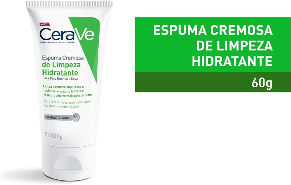 CeraVe Espuma Cremosa de Limpeza Hidratante 60g