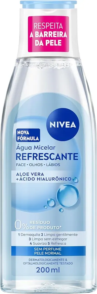 NIVEA Água Micelar Solução de Limpeza 7 em 1 Refrescante 200ml
