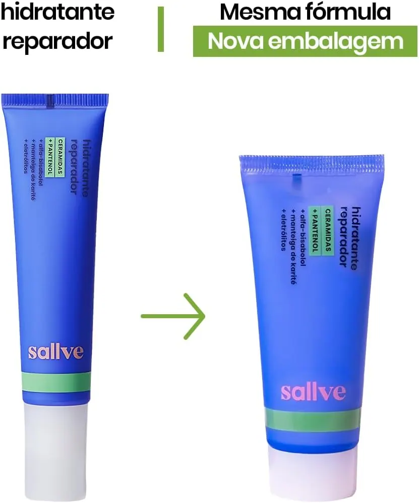 Sallve Hidratante Reparador com Ceramidas e Pantenol 40g