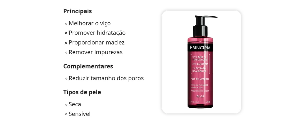 Principia Gel de Limpeza Facial GL-03 200g - imagem 5