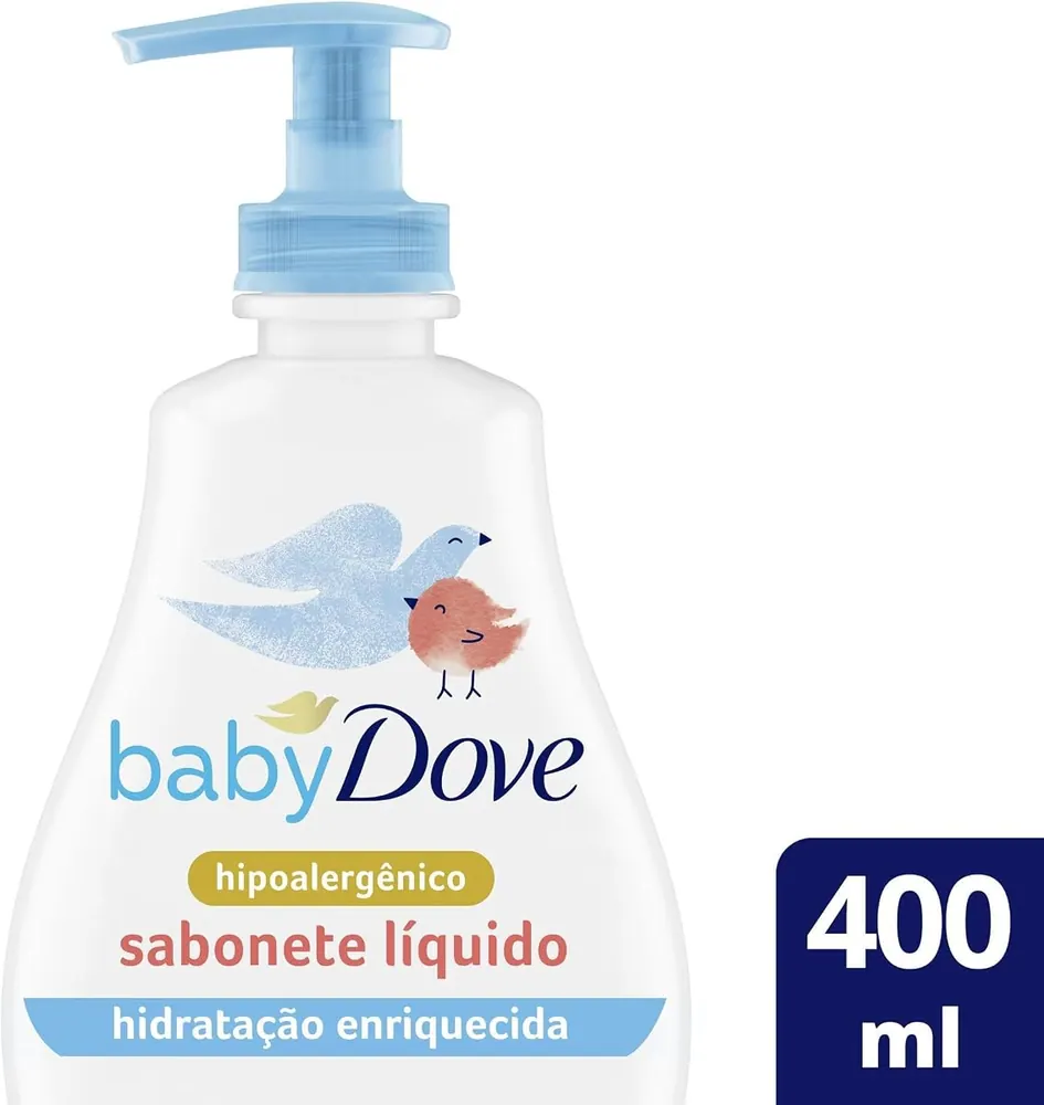 Baby Dove Sabonete Líquido da Cabeça aos Pés Hidratação Enriquecida 400ml