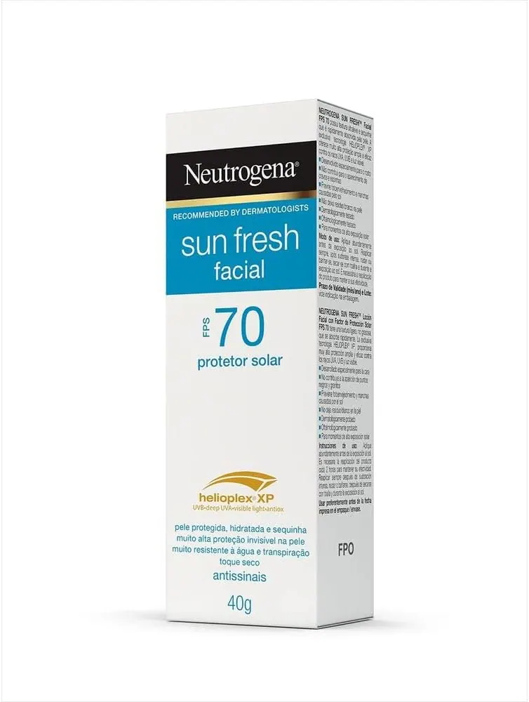 Neutrogena Sun Fresh Protetor Solar Facial FPS 70 40g