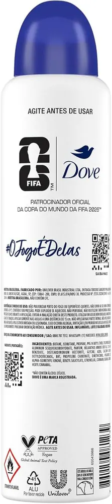 Dove Desodorante Antitranspirante Aerossol Original 250ml