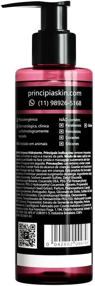 Principia Gel de Limpeza Facial GL-03 200g - Glicerina + Extrato de Algodão