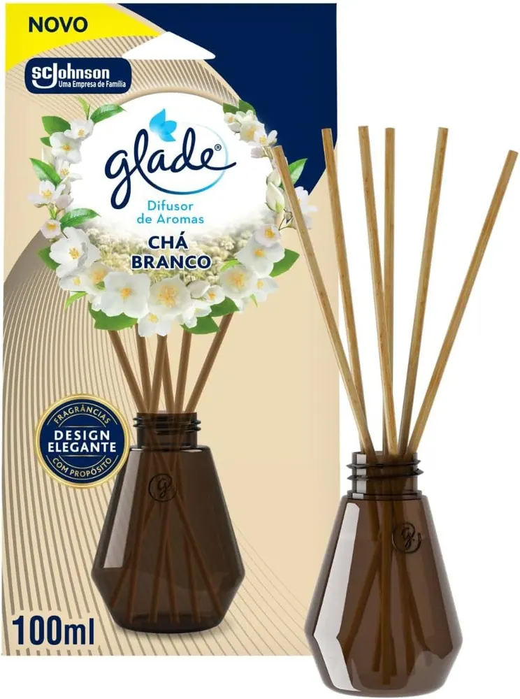 Glade Difusor de Ambiente Chá Branco com 6 Varetas 100ml