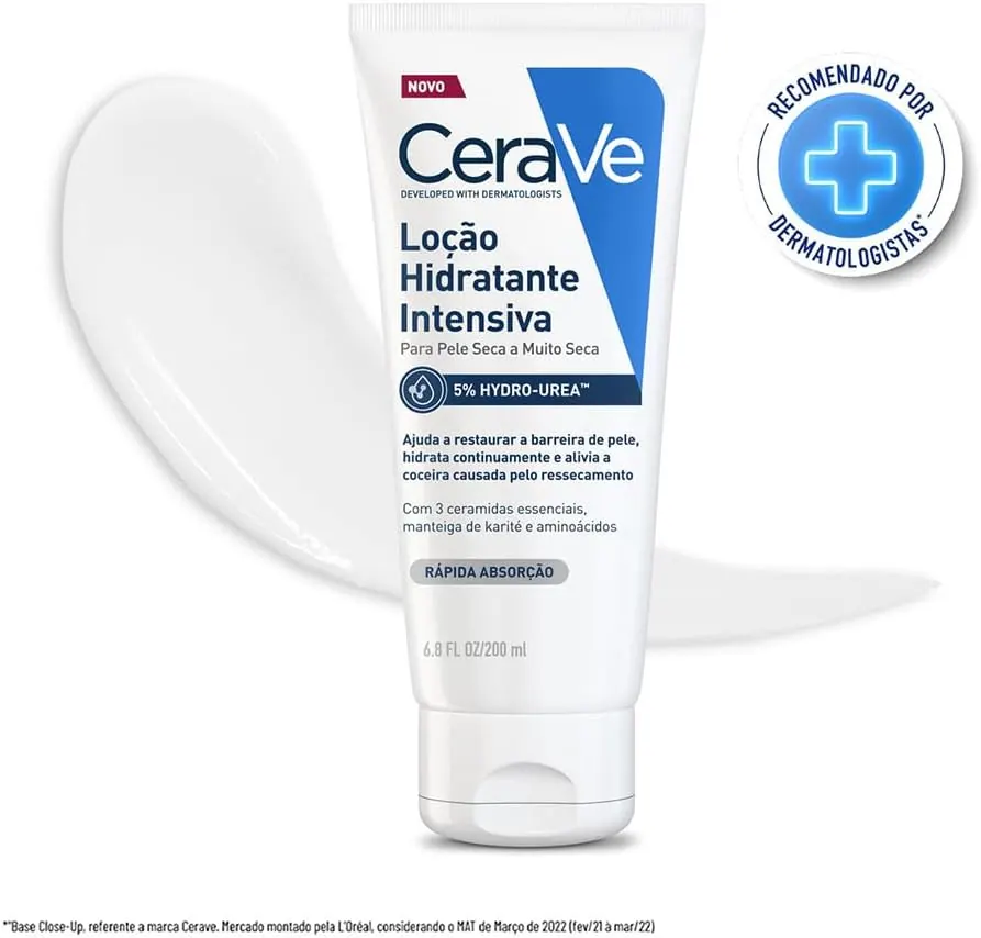 CeraVe Loção Hidratante Intensiva com Ureia Sem Perfume 200ml