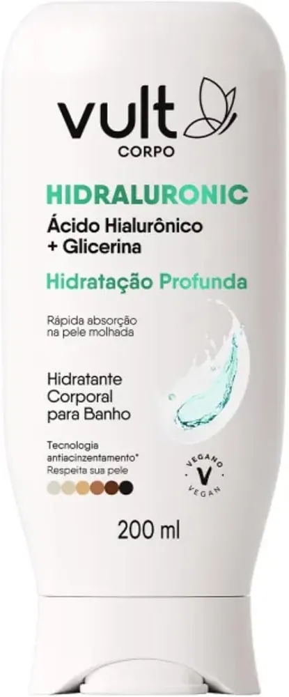 Vult Corpo Hidratante para Banho Hidraluronic Ácido Hialurônico + Glicerina 200ml