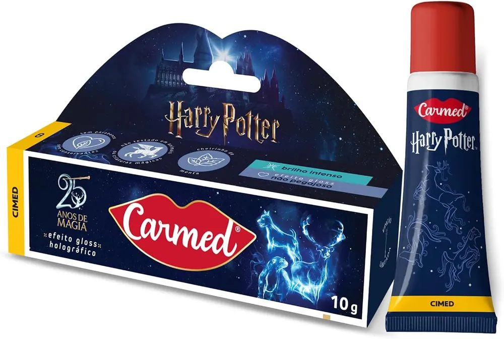 Carmed Gloss Labial Harry Potter Edição Limitada Menta 10g