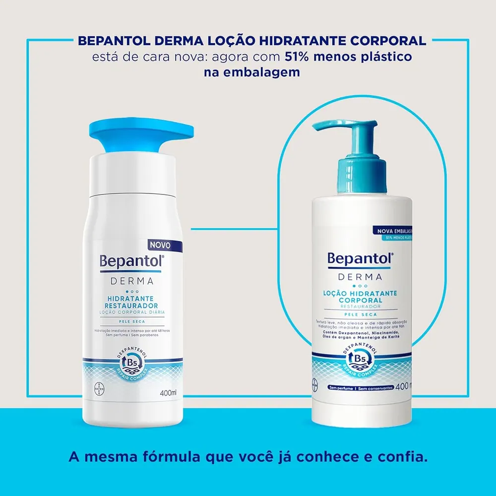 Bepantol Derma Loção Hidratante Corporal Restauradora 400ml