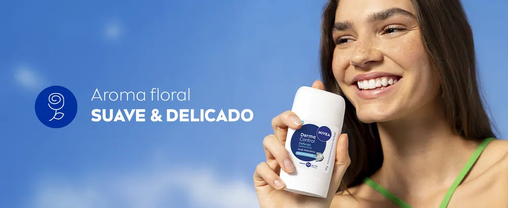 Aroma floral suave e delicado