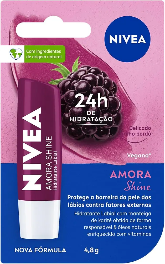 NIVEA Hidratante Labial Amora Shine 4,8g