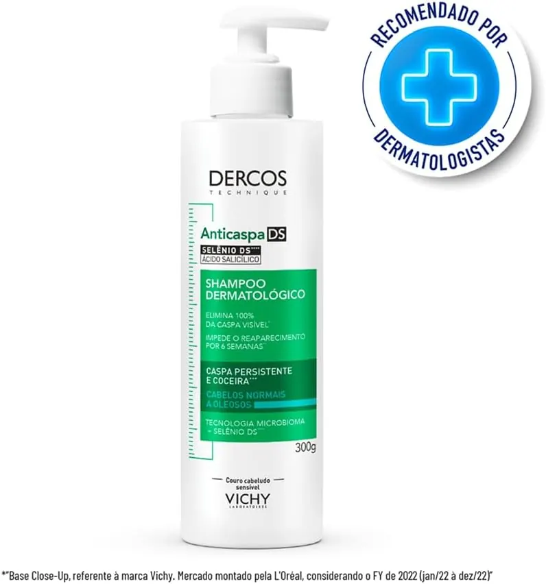 Vichy Dercos Shampoo Anticaspa DS para Cabelos Normais a Oleosos