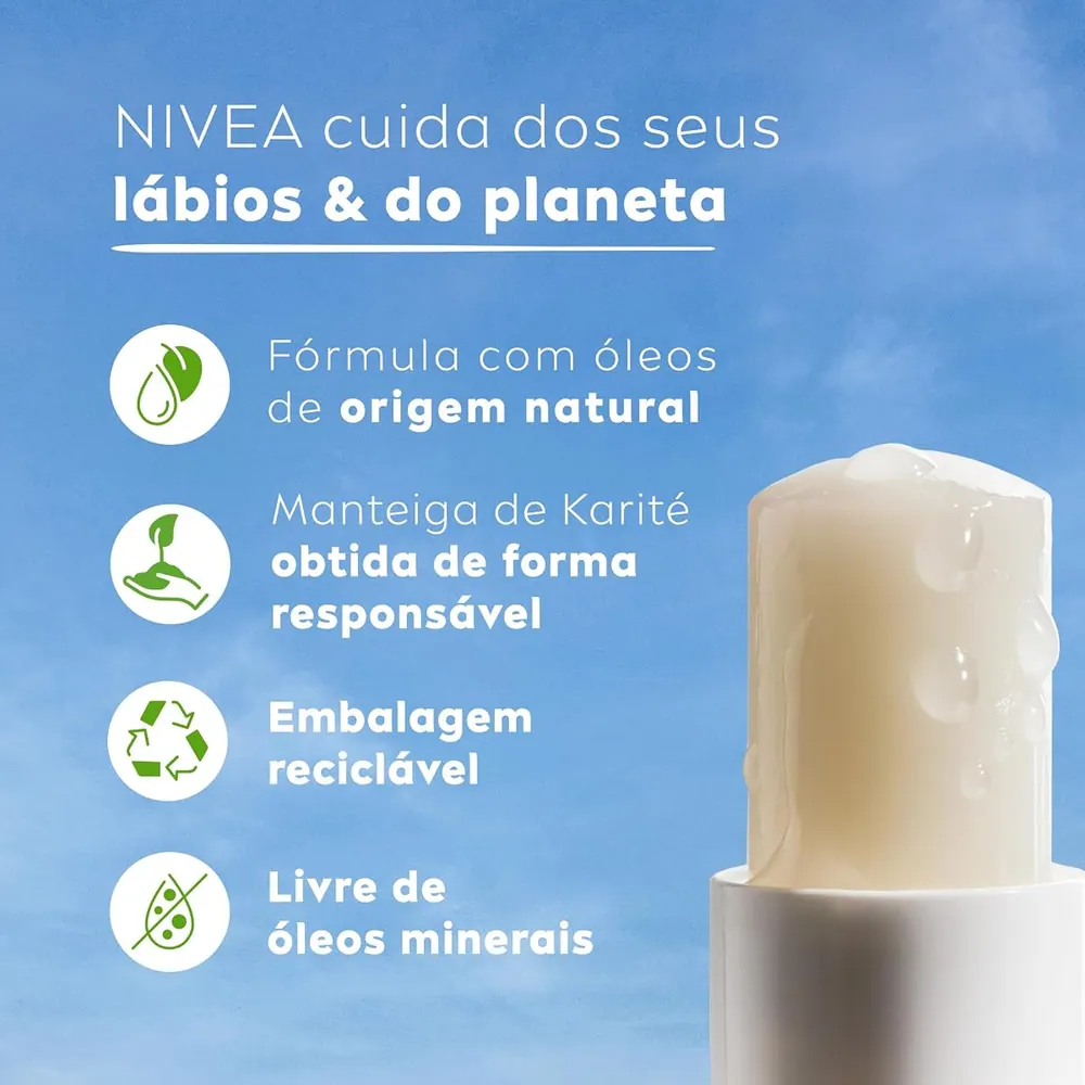 NIVEA Hidratante Labial Original Care 4,8g