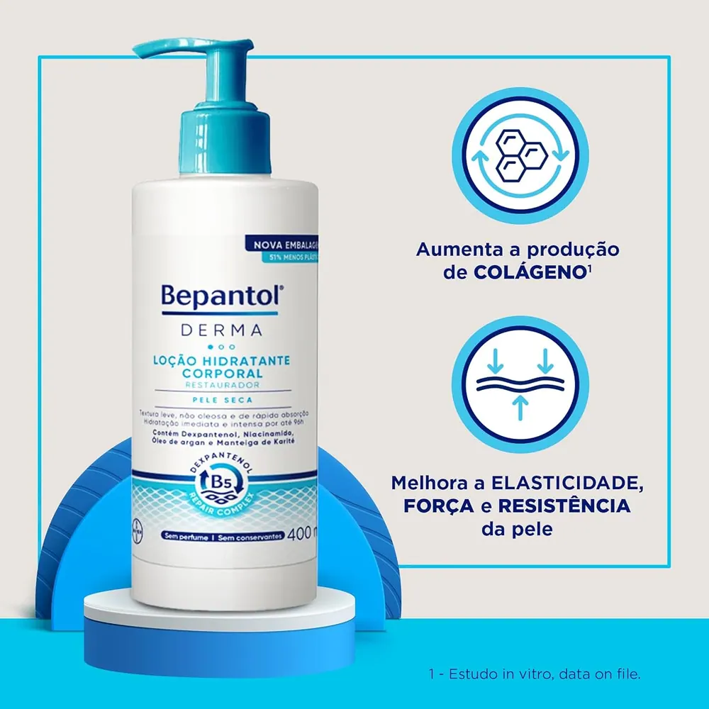 Bepantol Derma Loção Hidratante Corporal Restauradora 400ml