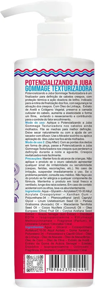 Widi Care Potencializando a Juba Gommage Texturizadora 480g