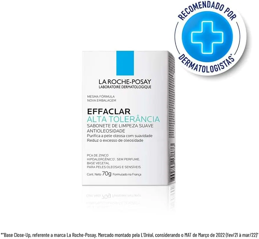 La Roche-Posay Effaclar Alta Tolerância Sabonete Facial 70g