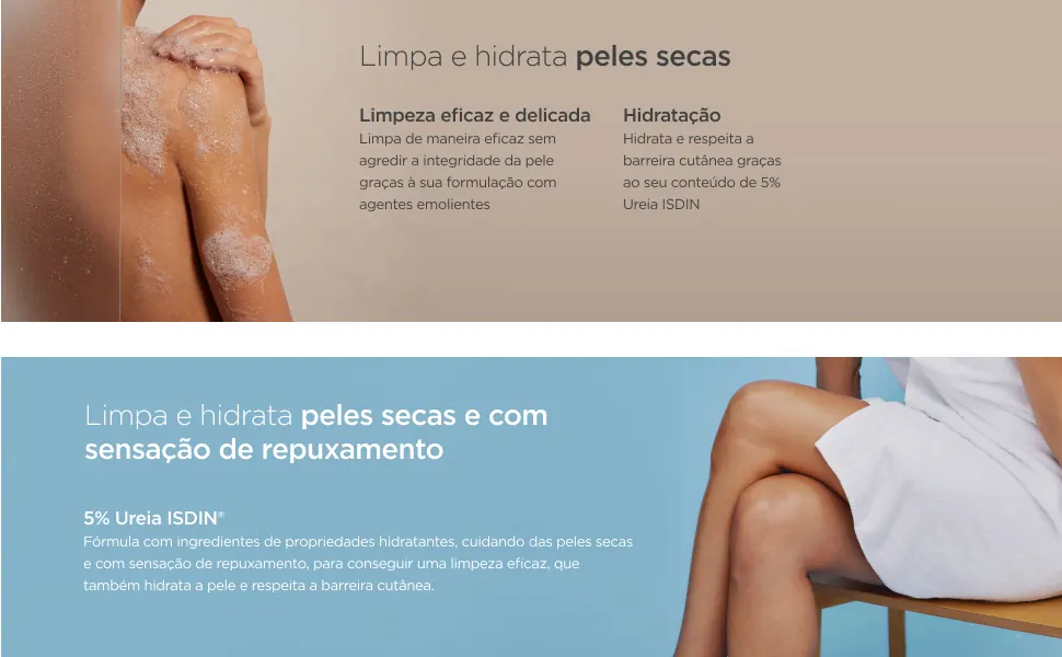 Benefícios do Ureadin Bath Gel para a pele seca