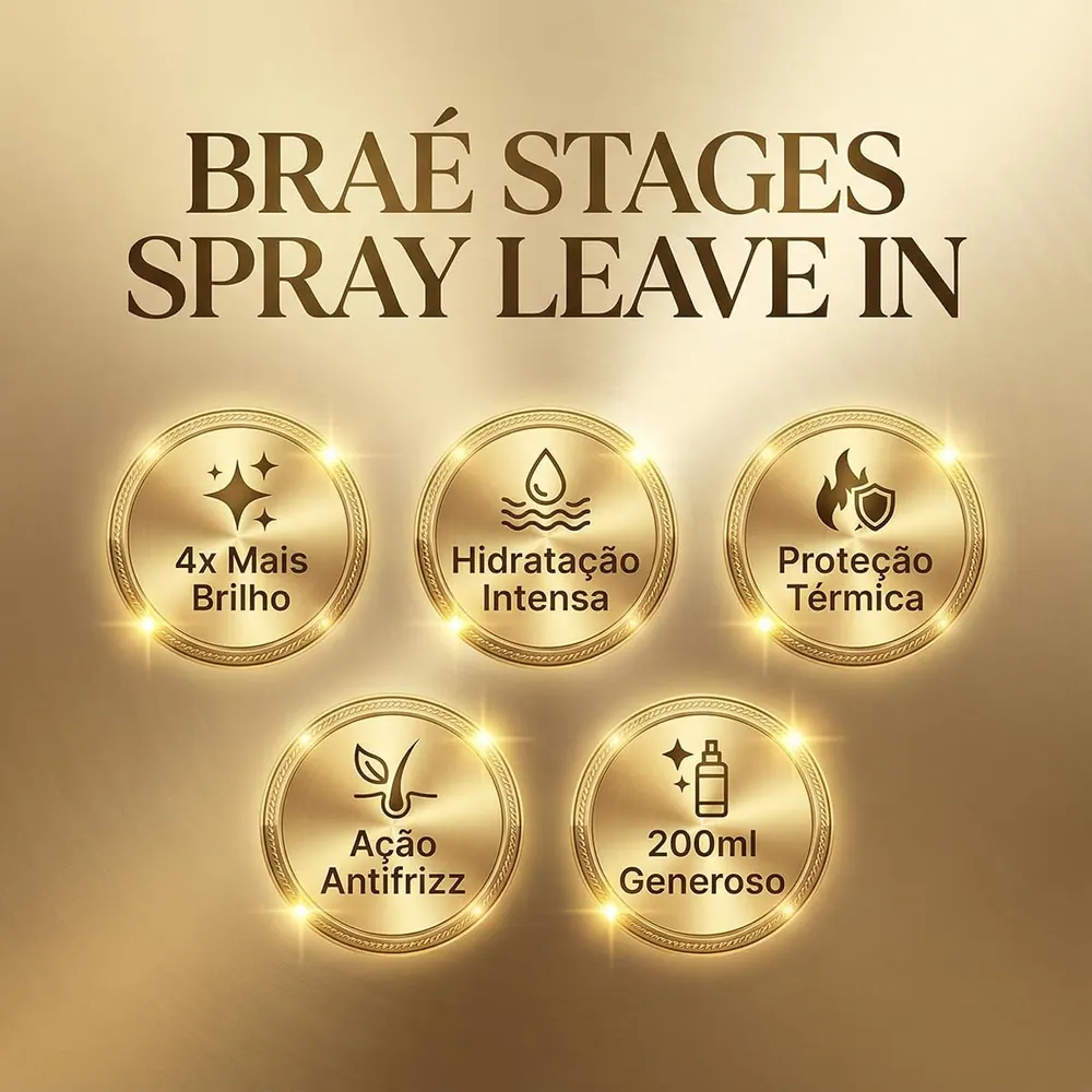Braé Stages by Bruna Tavares Gloss Hydra Spray Leave-In Condicionante 200ml