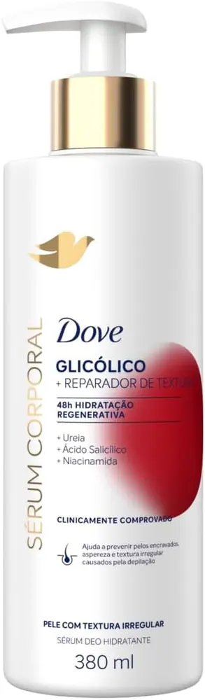Dove Sérum Hidratante Corporal Glicólico + Reparador de Textura 380ml