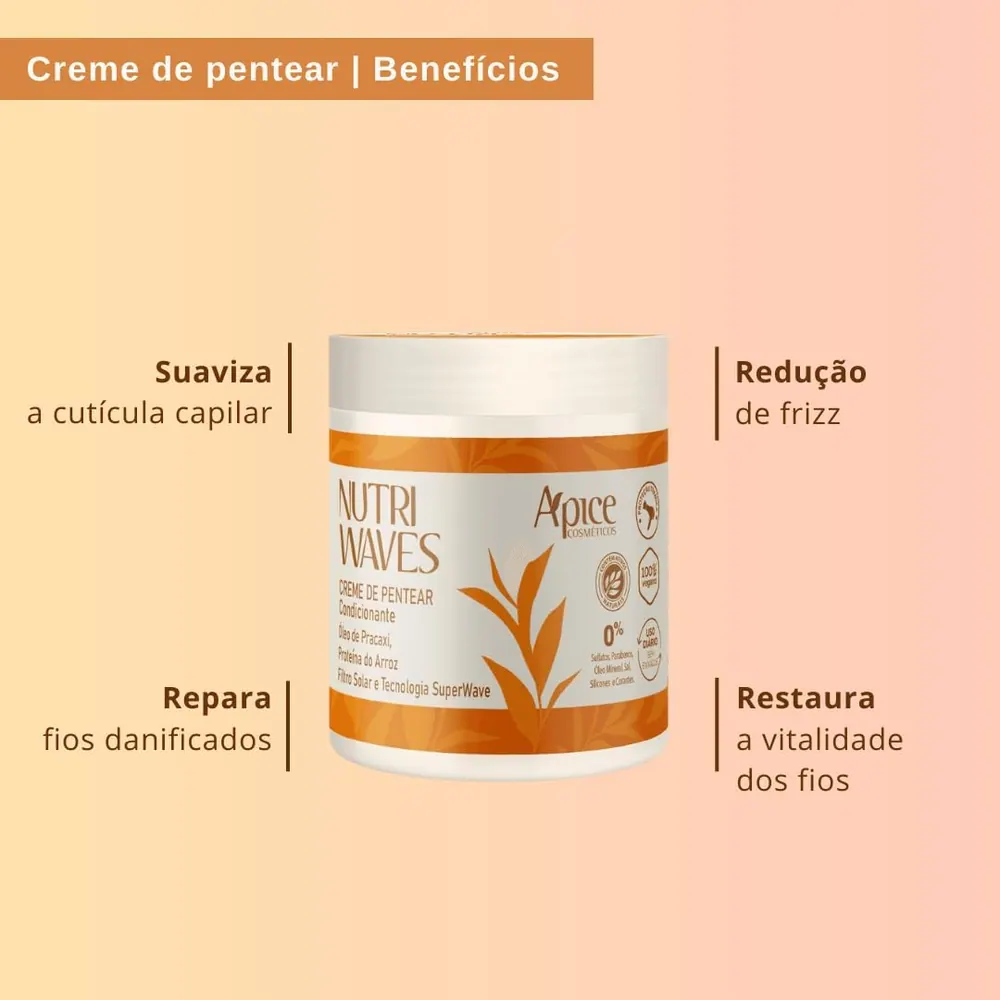 Ápice Nutri Waves Creme de Pentear 500g