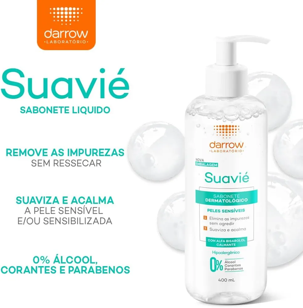 Darrow Suavié Sabonete Líquido Pele Sensível 400ml