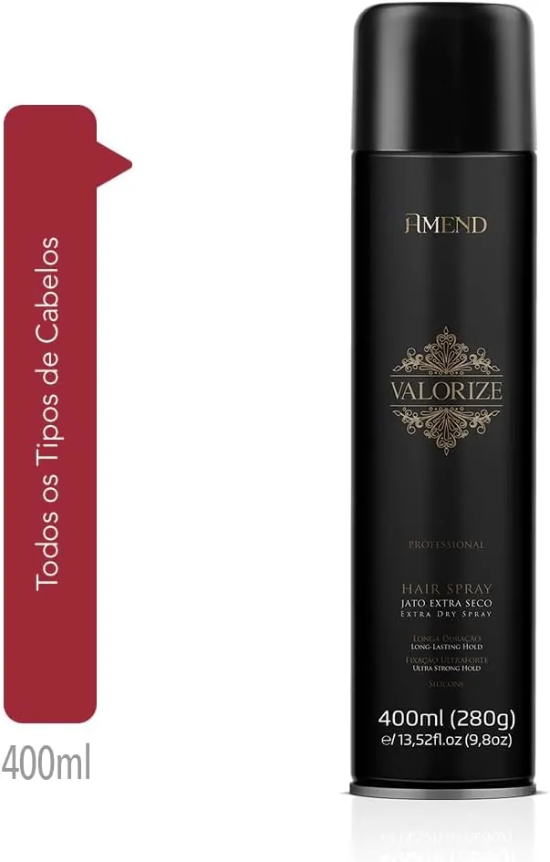 Amend Valorize Hair Spray Fixação Ultra Forte 400ml